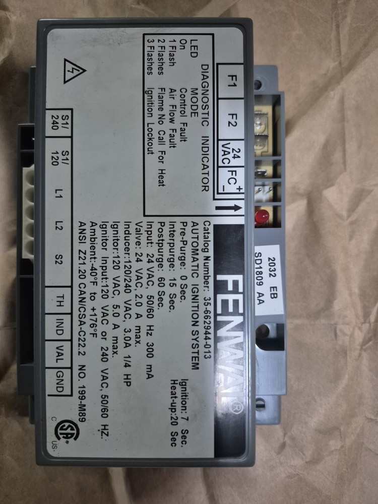 Fenwal Automatic Ignition System 35-662944-013