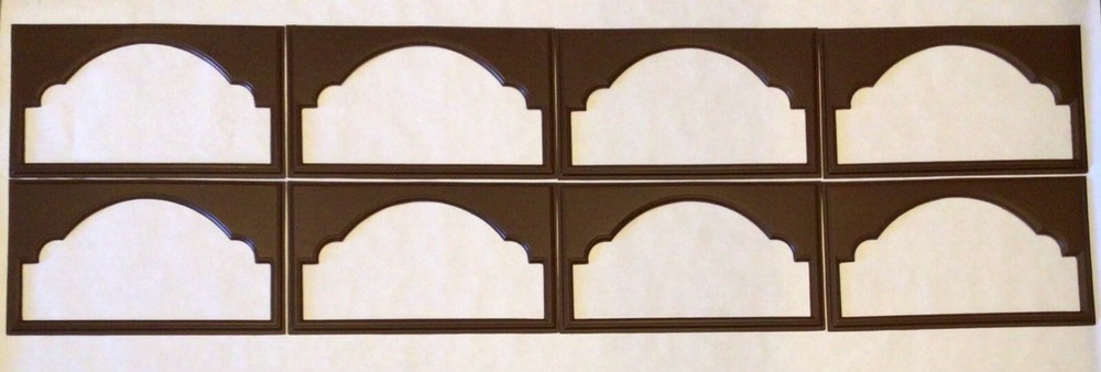 9 Amarr Cathedral Replacement Insert for Short Panel Amarr Garage Door Walnut