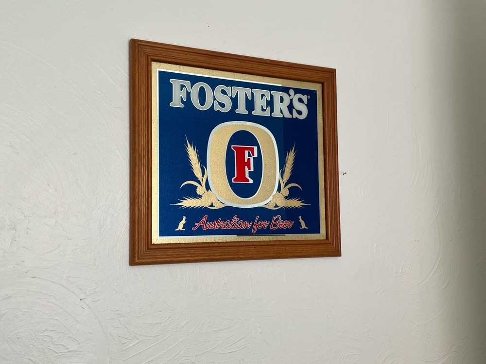 Foster's Deep Blue Australian Beer Mirror