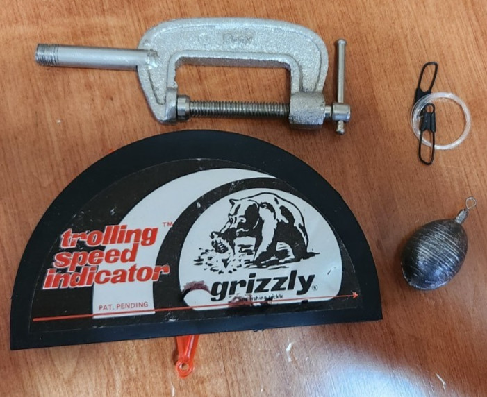 VINTAGE GRIZZLY TROLLING SPEED INDICATOR