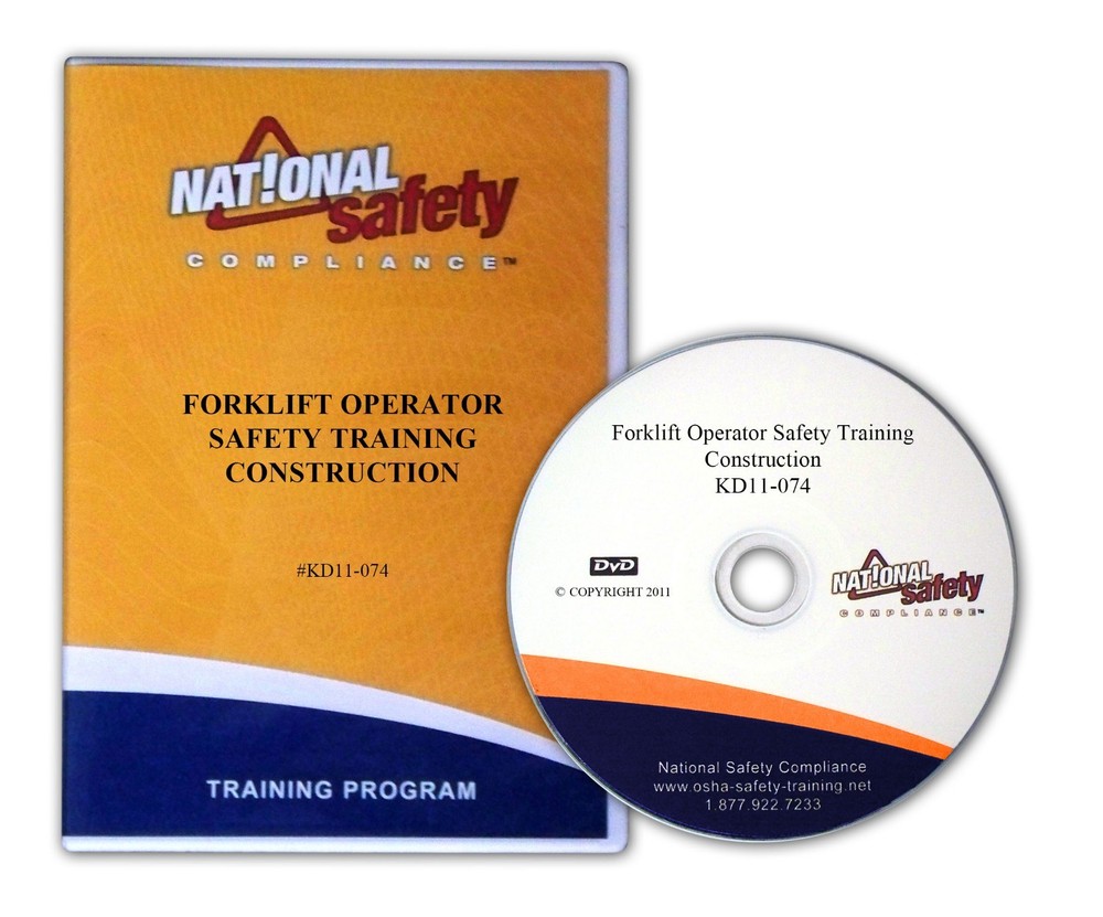 OSHA Compliant Forklift Operator Safety DVD Training Kit-Construction Industry