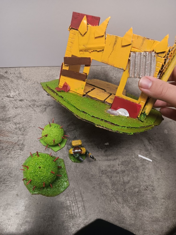 Scratch Built Ork Warhammer 40k terrain painted