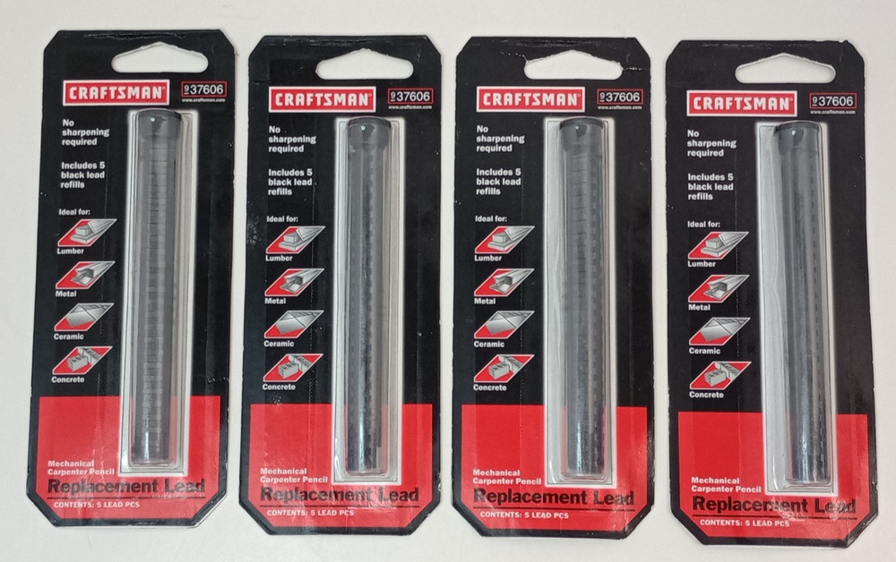 Craftsman Mechanical Pencil Replacement Lead 937606, 5 Pcs 4 Pack