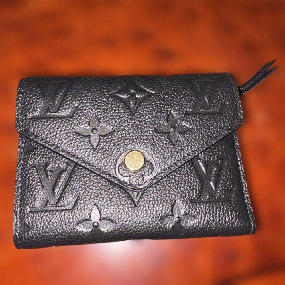 Louis Vuitton Black Tri-Fold Wallet