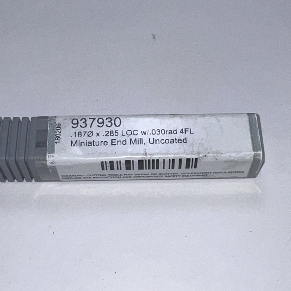 HARVEY .187 D x .030 R STUB CRAD EM 4 FL