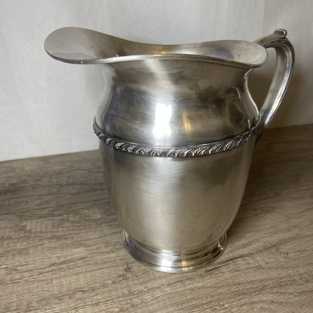Antique Westminster Water Pitcher #1009 Engraved Initial B