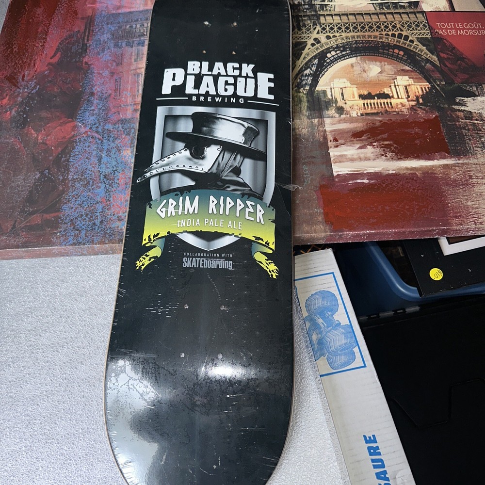 black plague Skateboard Deck Transworld Collab New