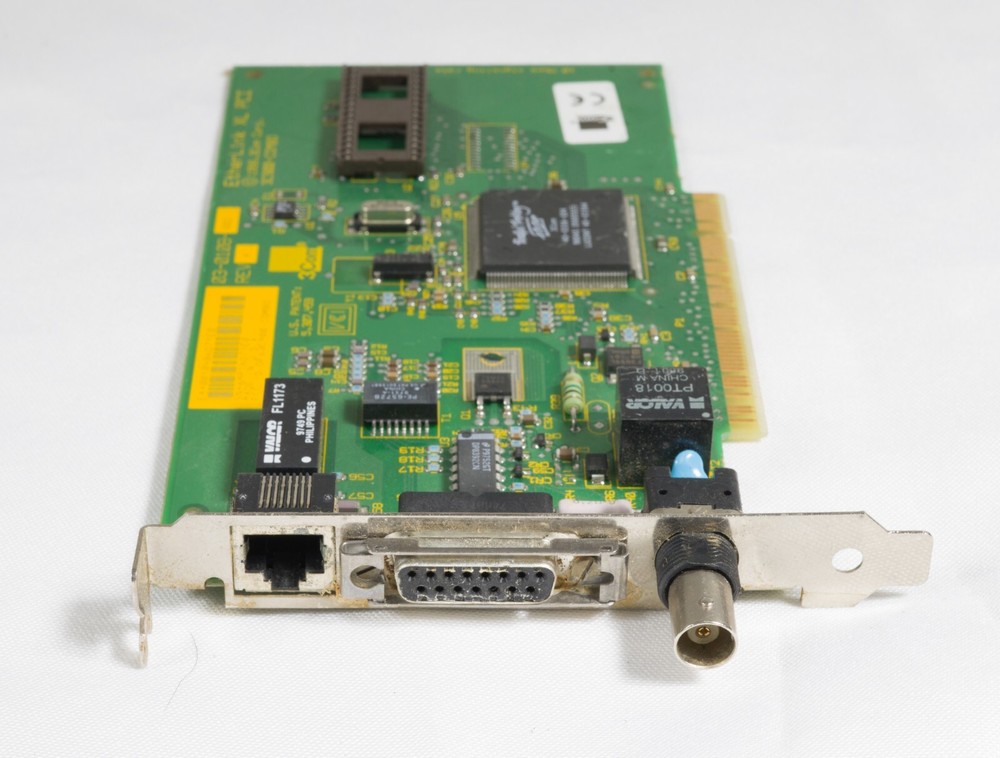 Vintage 3COM Etherlink XL ethernet adapter PCI ISA725