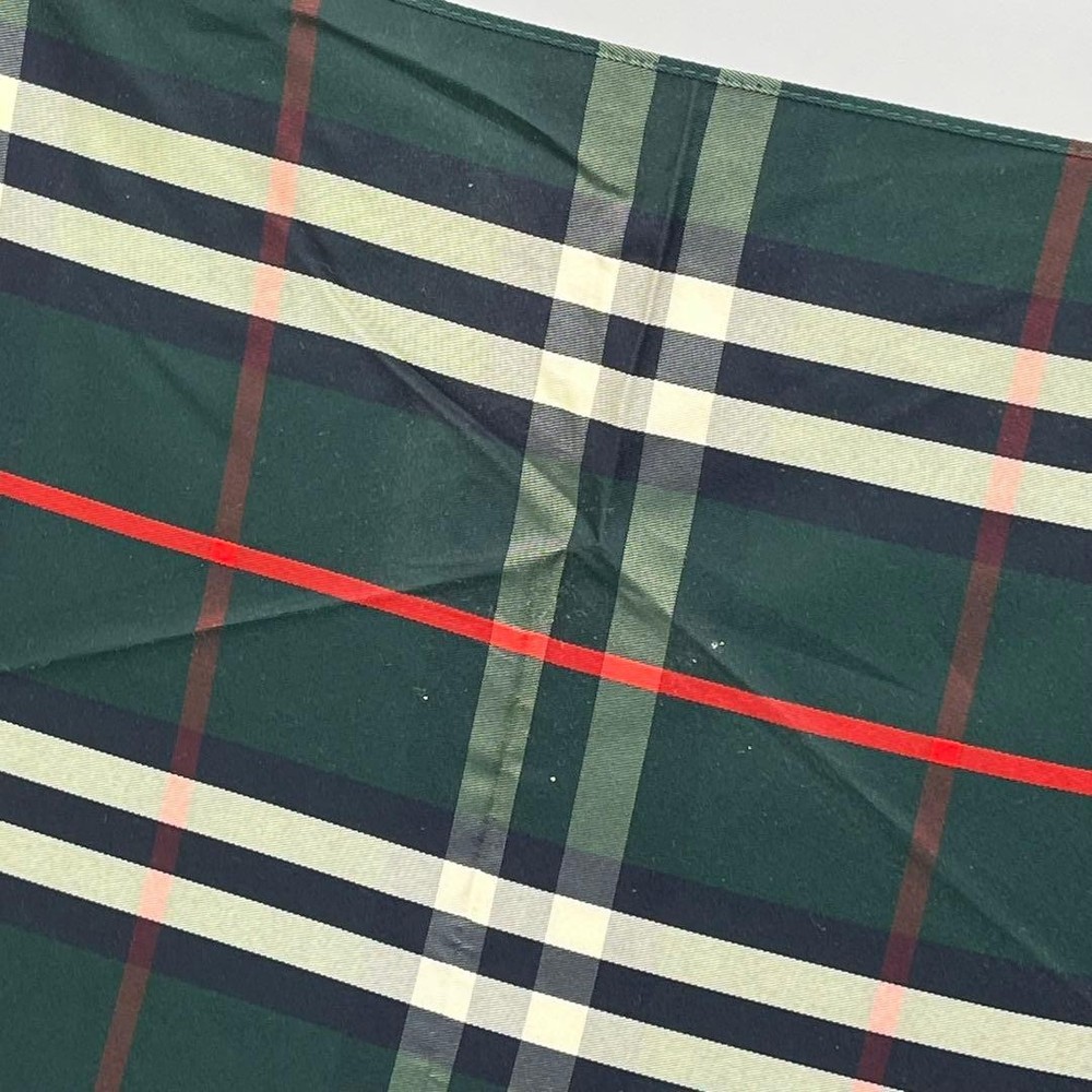 Burberry Nova Check Foldable Umbrella Compact Green Authentic Genuine