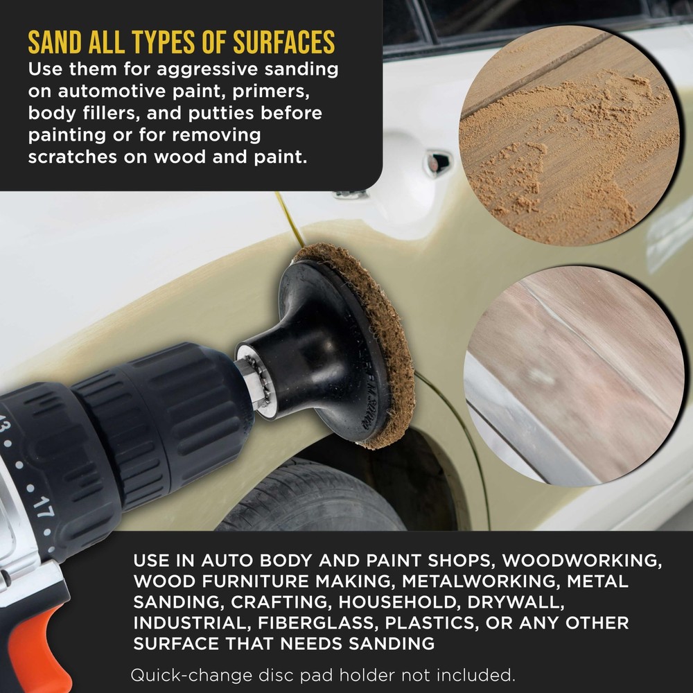 Conditioning Discs Bulk 2 Inch Diameter Brown Coarse hardware