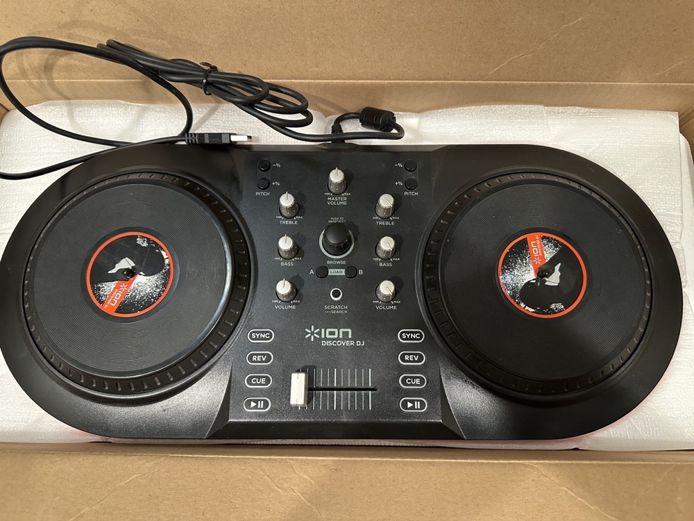 ION Discover DJ USB controller for Mac and PC DJ Equipment, Computer DJ System