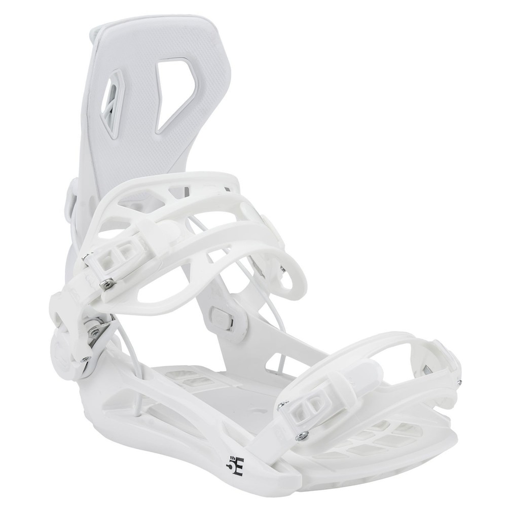 5th Element Flash Snowboard Bindings Unisex Small White (US 4-6) Easy Entry