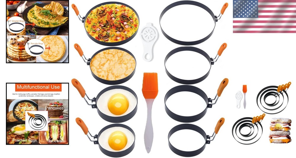 Professional Egg Ring Set with Accessories