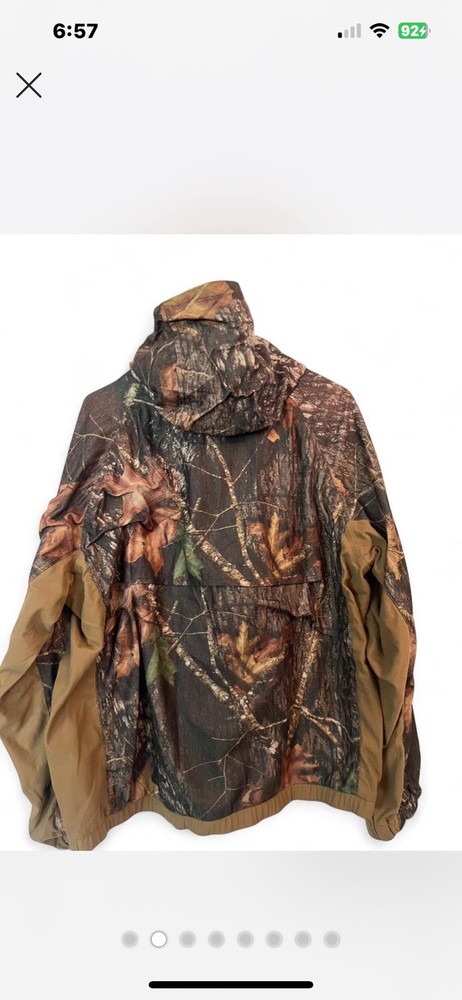 Camo Jacket Large Mesh Lining Rain Hunt Realtree