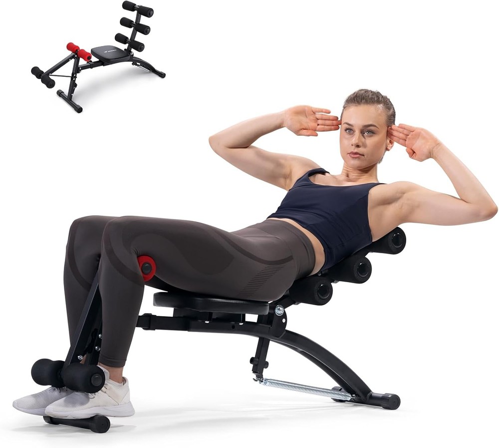 Ab Machine, Multi-Functional Adjustable Ab Trainer, Ab Workout Bench for Home Gy