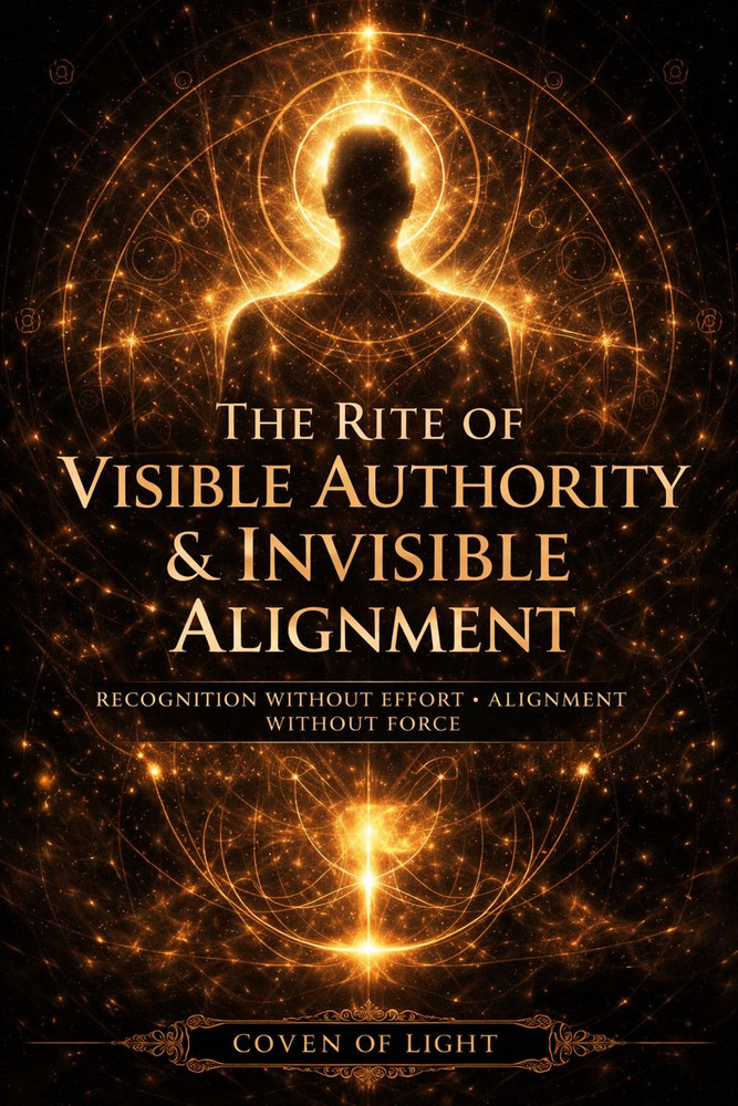 Rite Of VISIBLE AUTHORITY & INVISIBLE Alingment -Recognition Without Effort