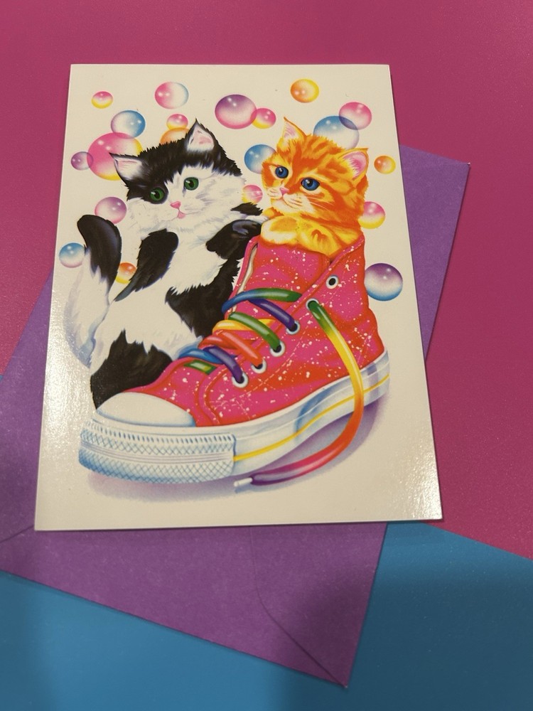 Vintage Lisa Frank Single Notecard