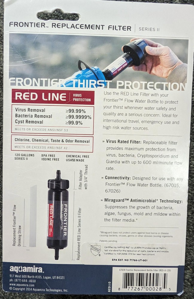 AQUAMIRA FRONTIER REPLACEMENT FILTER RED LINE