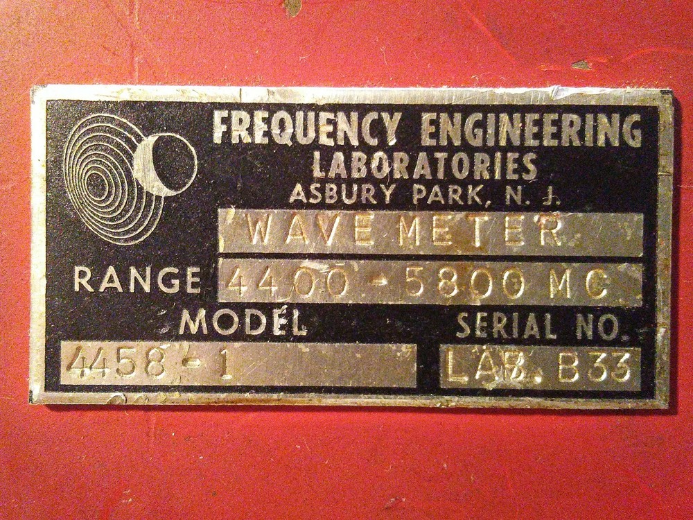Frequency Engineering Labs Microwave WaveMeter 4.4-5.8 GHz Model 4458-1 WR-187