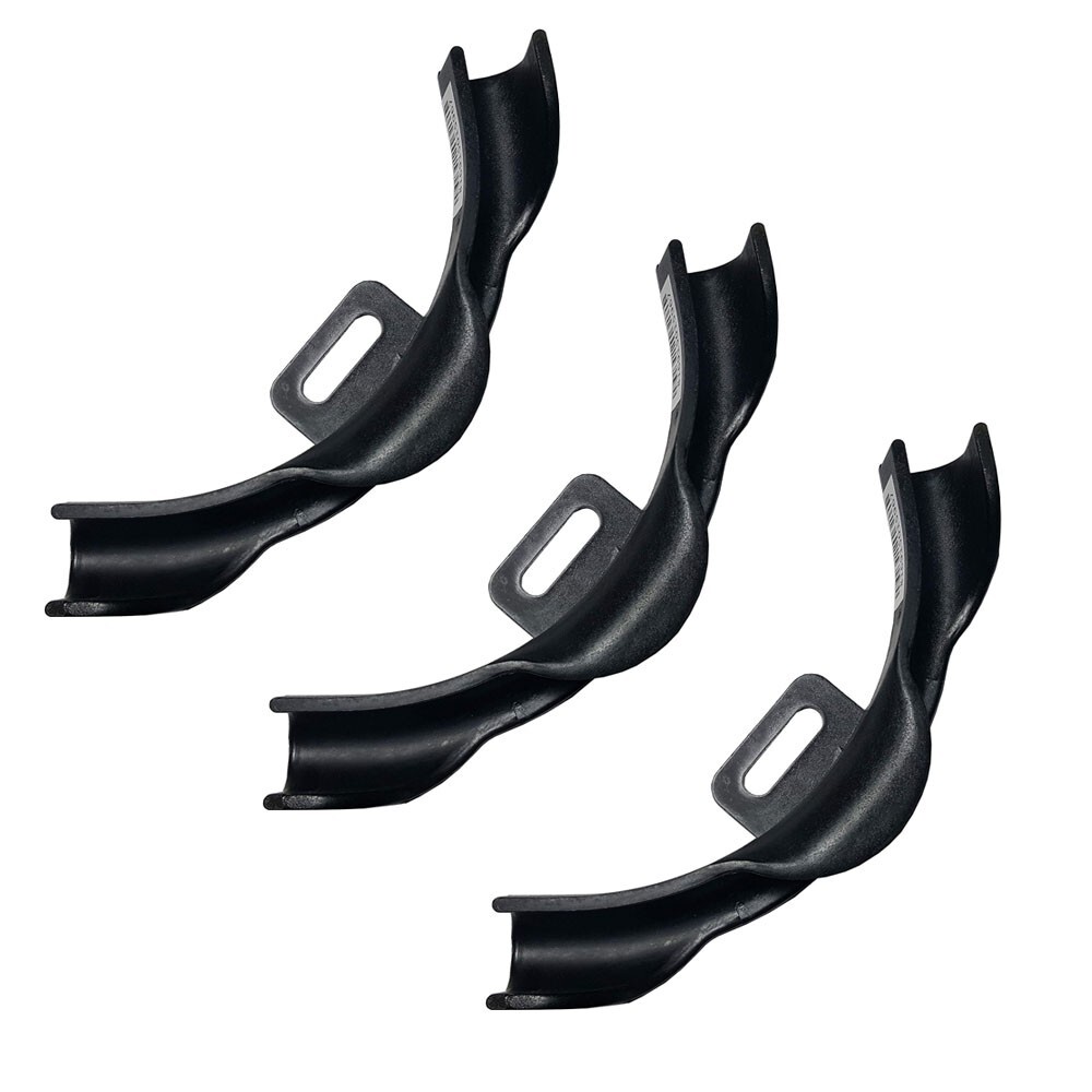 3 Pack 1/2" Plastic PEX Pipe 90 Degree Bend Support with Mounting Plate