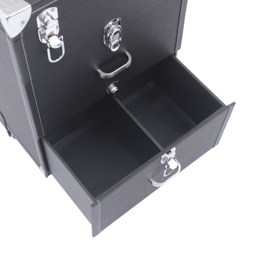 Professional Rolling Makeup Train Case Cosmetic Trolley Makeup Storage Organizer