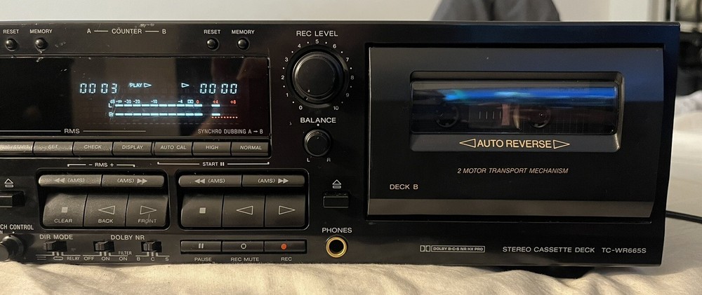 Sony TC-WR665S Cassette Player