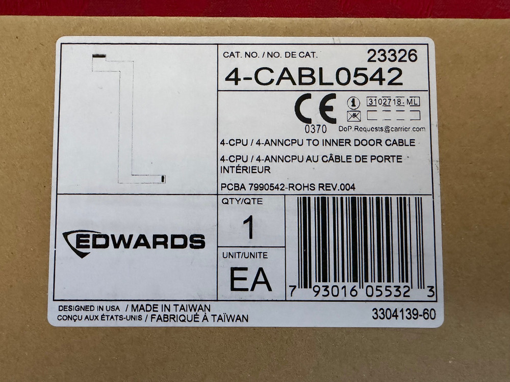 4-CABL0542 Edwards Inner Door Cable