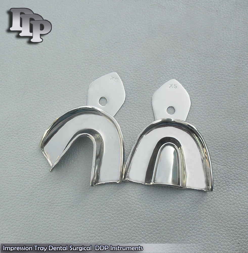 Dental Impression Trays Solid Set Of 2 pcs XL Size Surgical Instruments