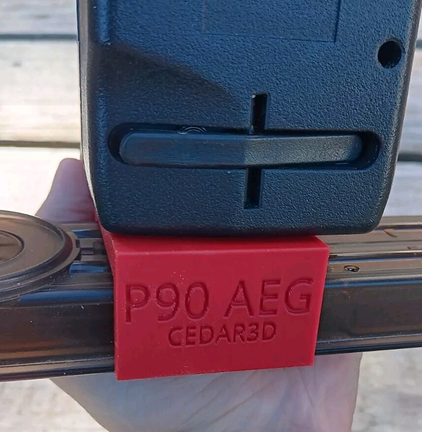 Airsoft P90 AEG Odin Speedloader Adapter (Red)