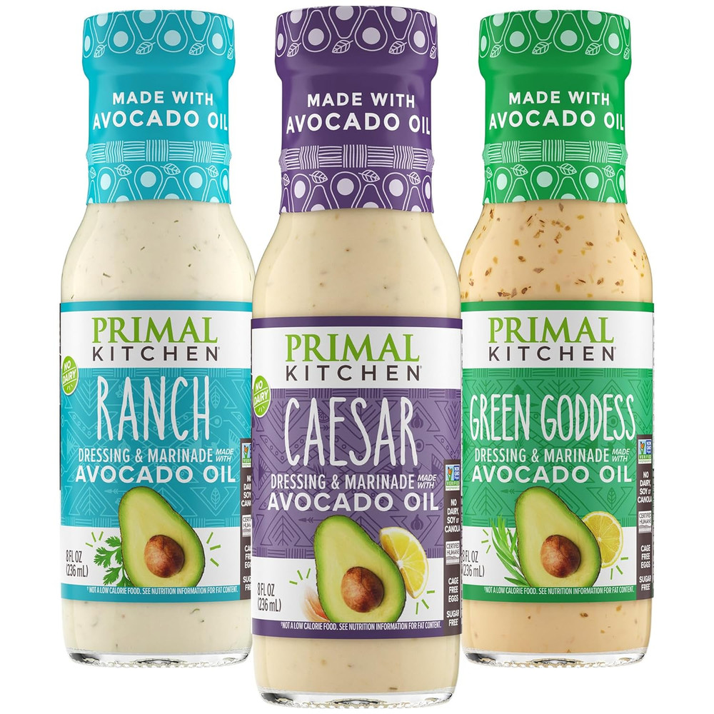 Ranch Dressing, Caesar Dressing, and Green Goddess Dressing & Marinade, Made wit
