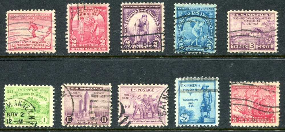 US 1932 - 1934 Used Lot