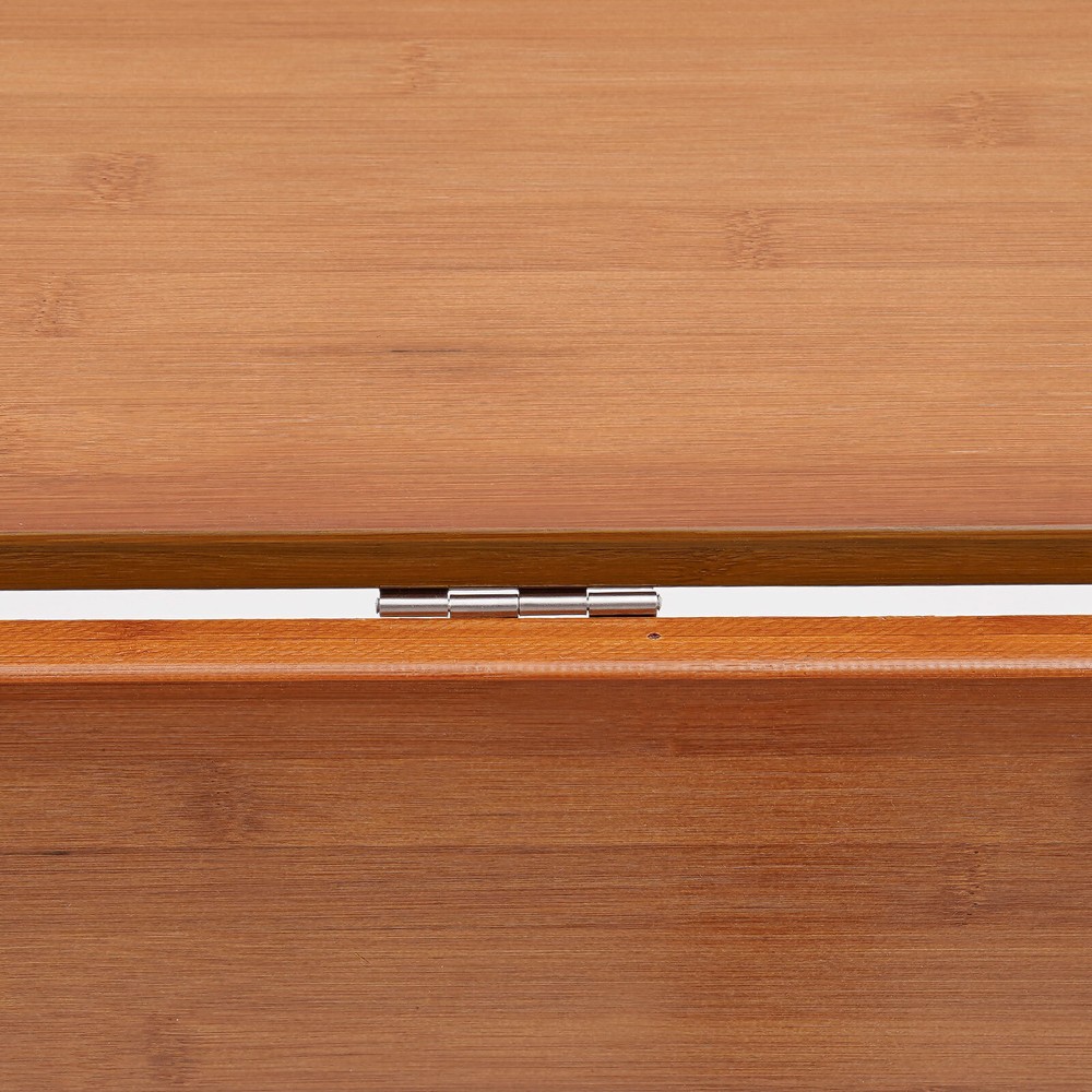 Foldable Bamboo Desk – Space-Saving Home Office Writing Workstation