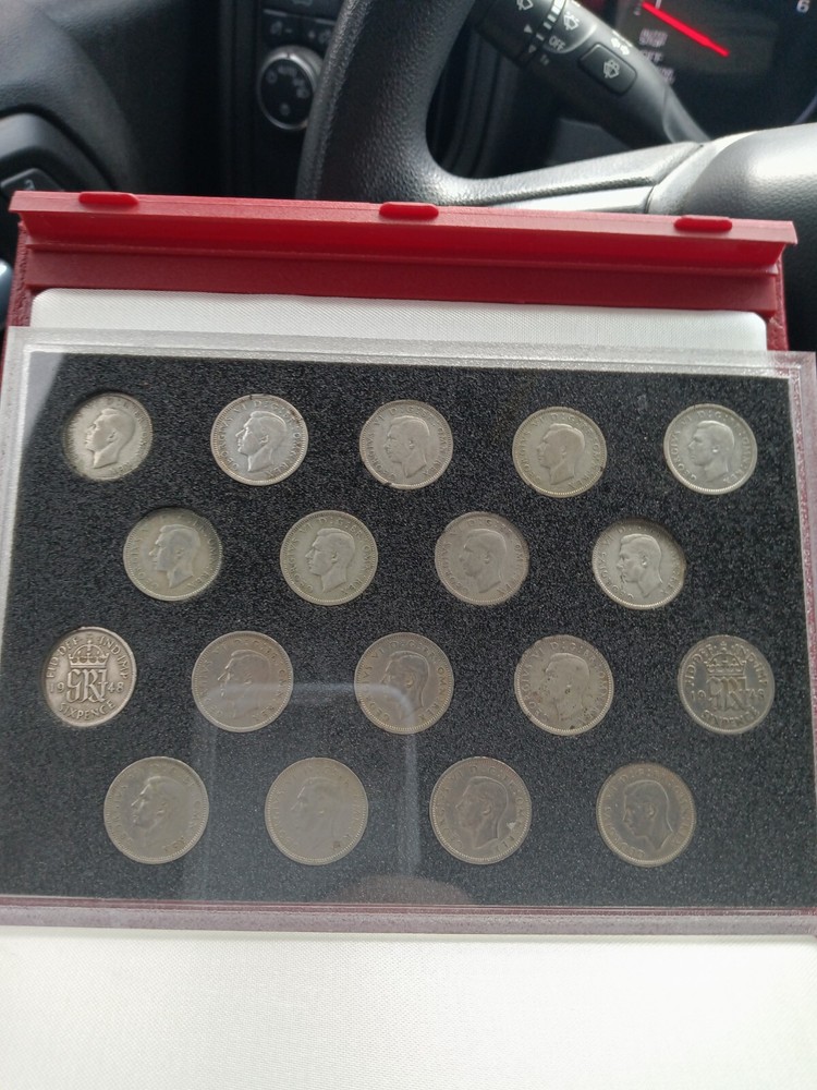 George VI sixpence Collection From royal mint