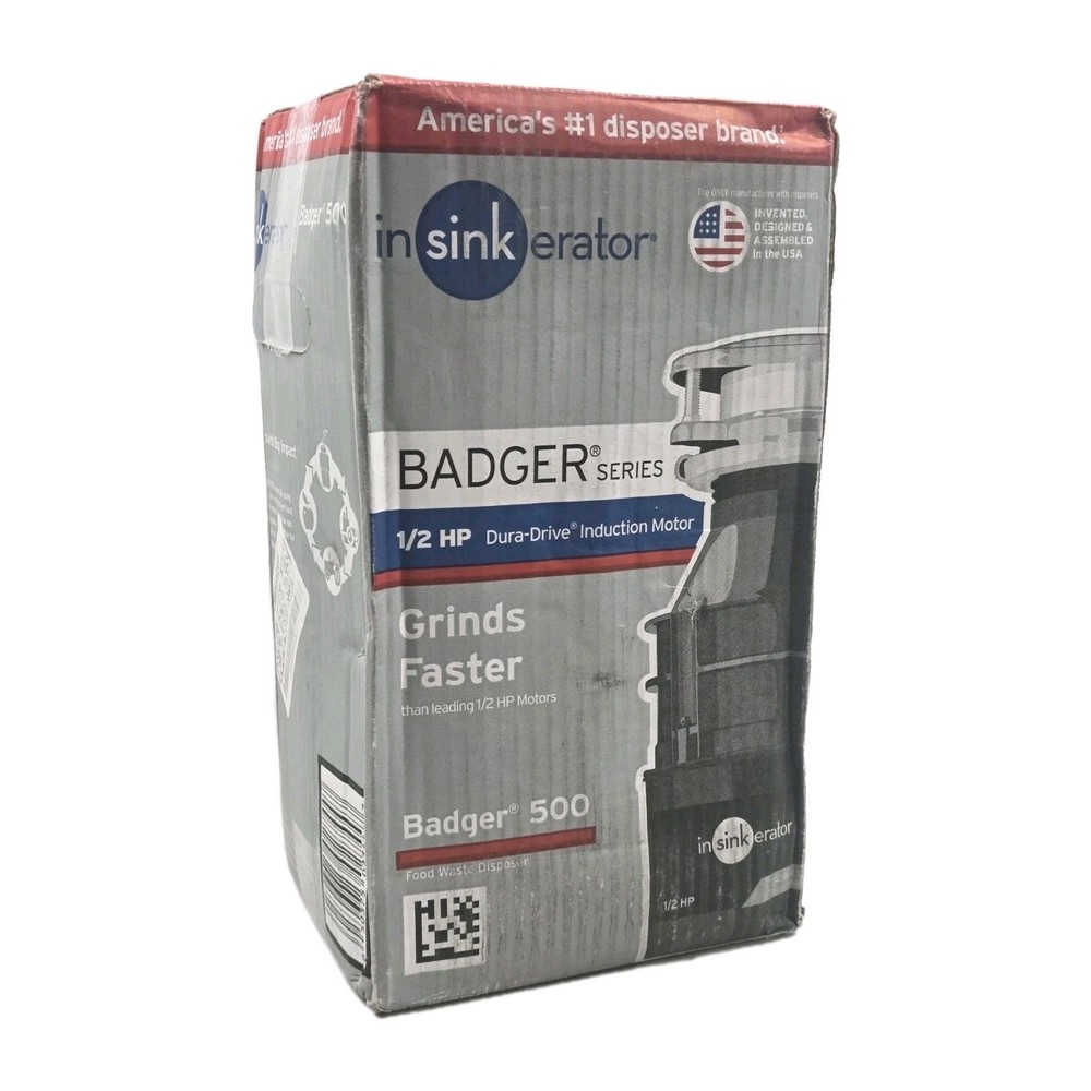 InSinkErator Badger 500, 1/2 HP Continuous Feed Kitchen Garbage Disposal