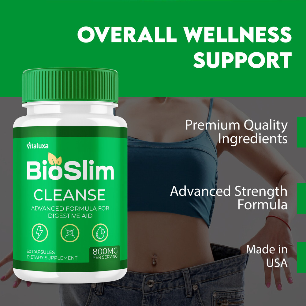 (3 Pack) BioSlim Cleanse Advanced Formula For Digestive Support (180 Capsules)