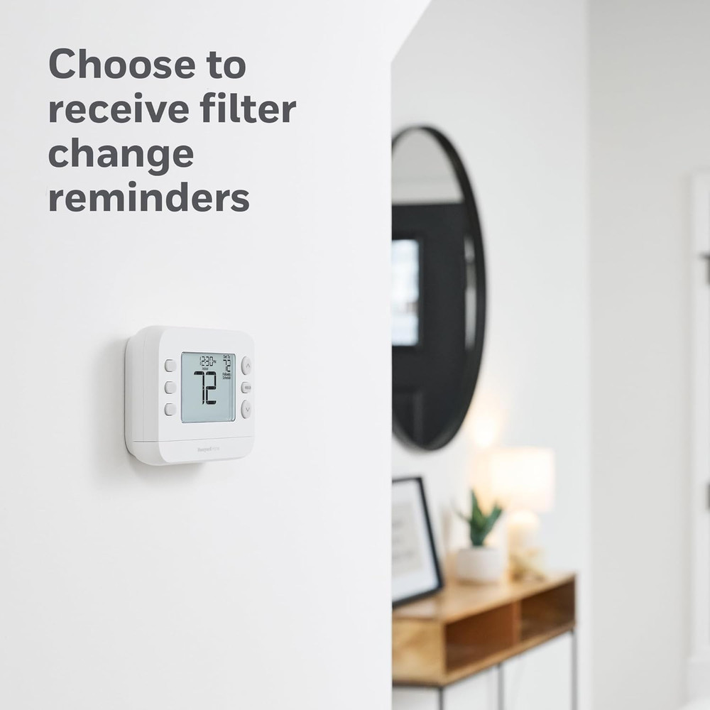 New! Programmable Thermostat, Single-Stage, 1 Heat/1 Cool Compatibility, Fle...