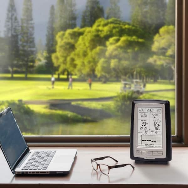 Acurite Weather Station Digital Wind Temperature Humidity Atomic Clock (3-in-1)