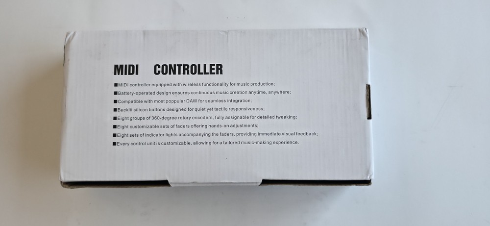 M-WAVE Wireless MIDI Controller - Bluetooth USB MIDI Mixer with 8 Knobs - Black