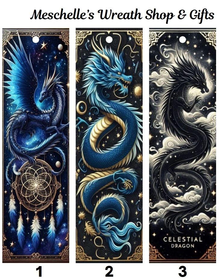 Celestial Dragon Themed Bookmarks