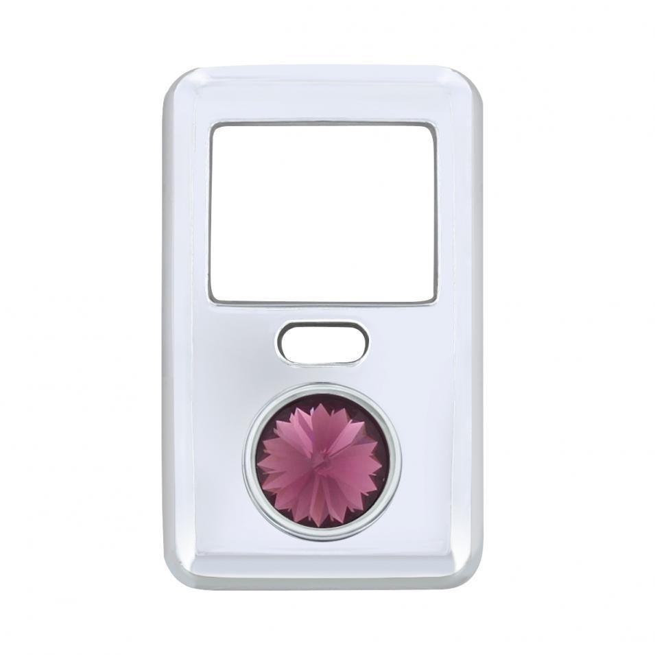 Volvo Chrome Plastic Switch Cover - Purple Diamond