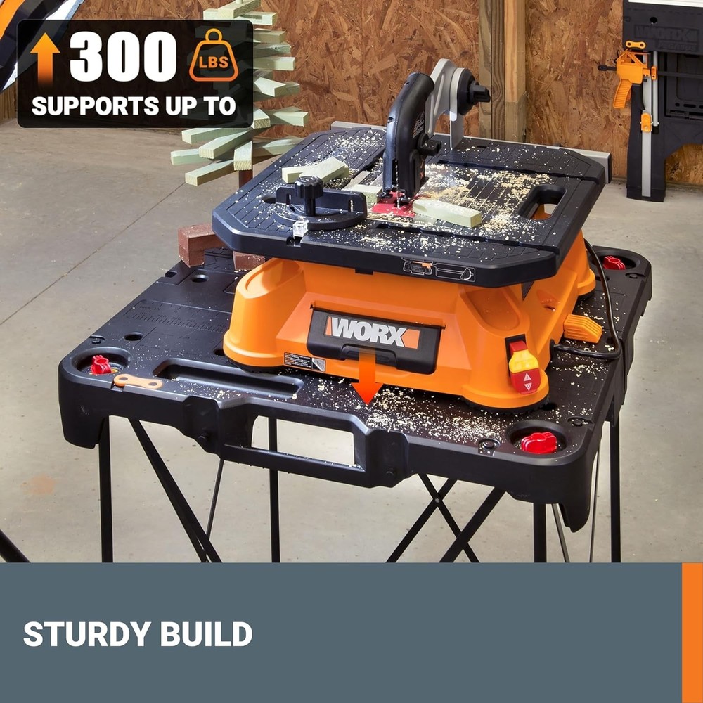 WX066 Sidekick Folding Work Table Portable All-in-One Work Bench