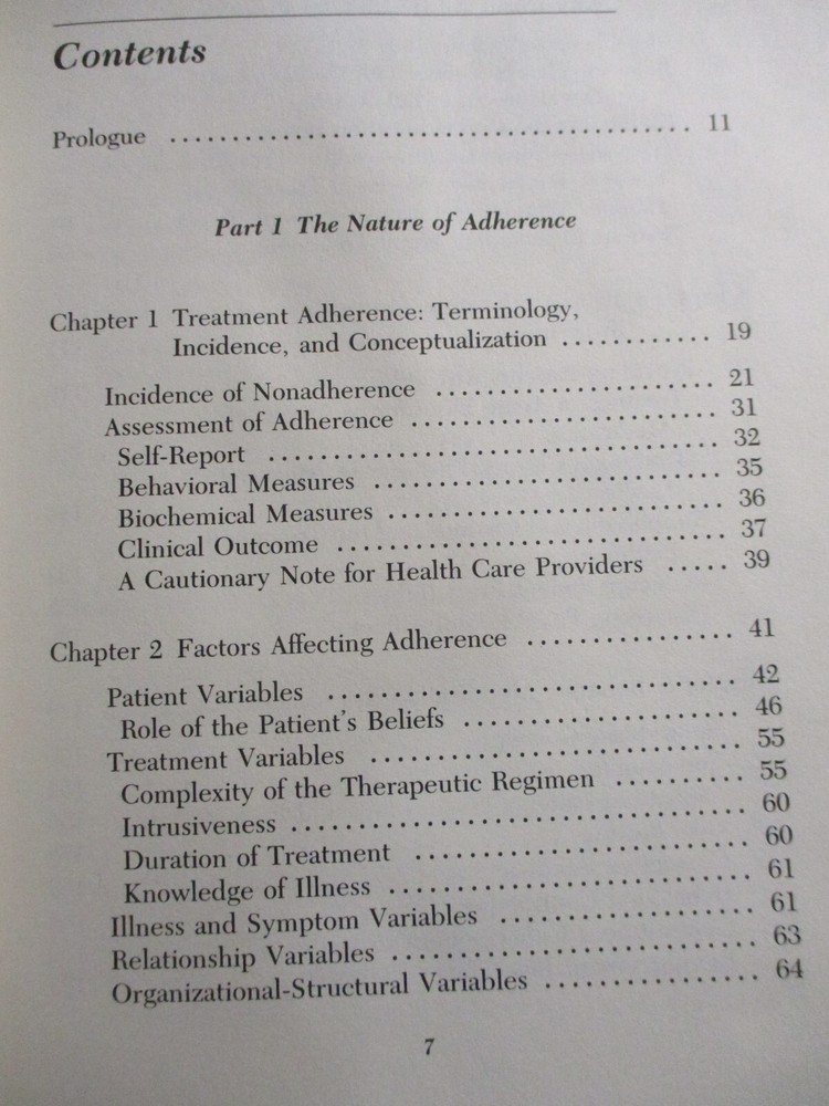 Facilitating Treatment Adherence: A Practitioner's Guidebook HC 1987 Meichenbaum