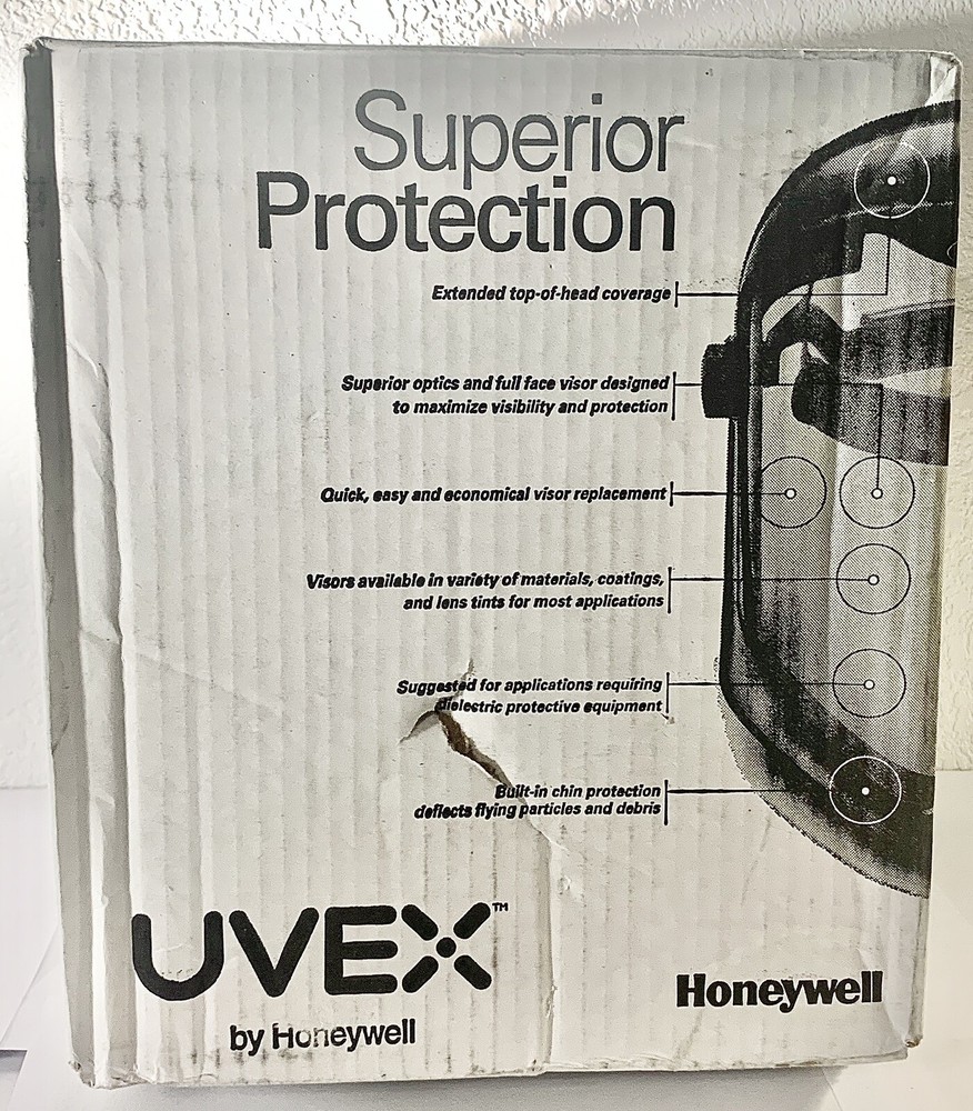 Uvex Bionic Shield Hard Hat Adapter Clear Polycarbonate Visor (light Scratched)