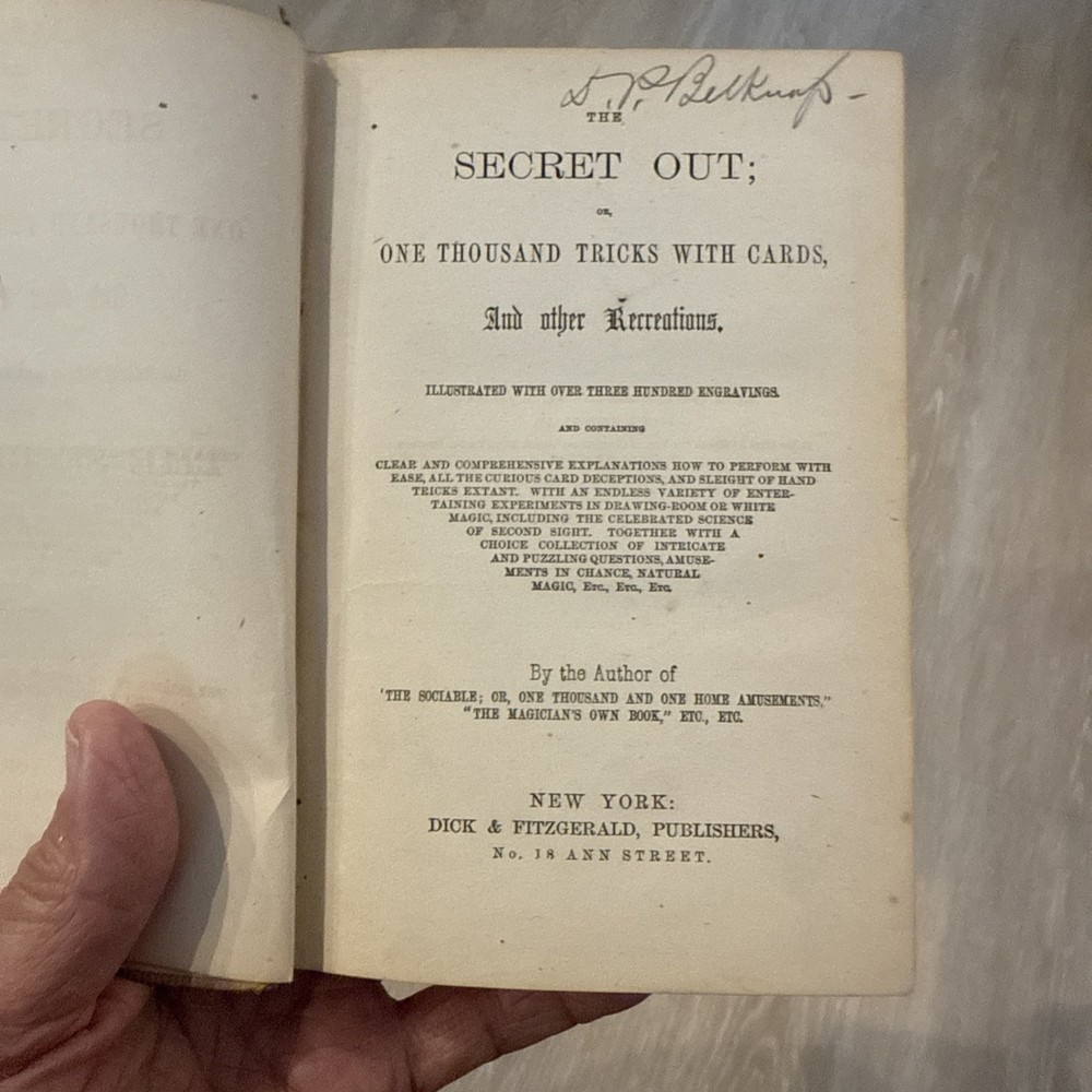 The Secret Out- 1000 Tricks Explained - 1859