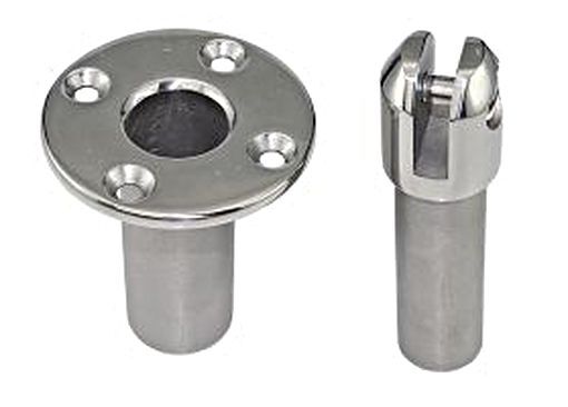 Removable Deck Fitting Stainless Steel Heavy Duty Insert