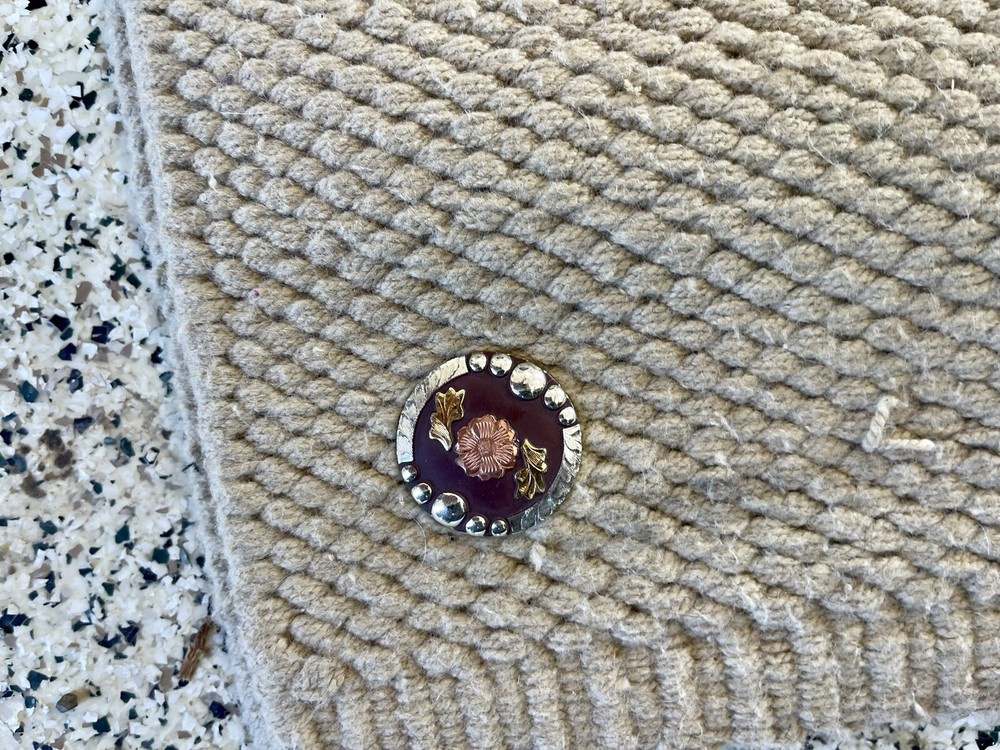 Tan Mayatex Show Saddle Pad with Conchos
