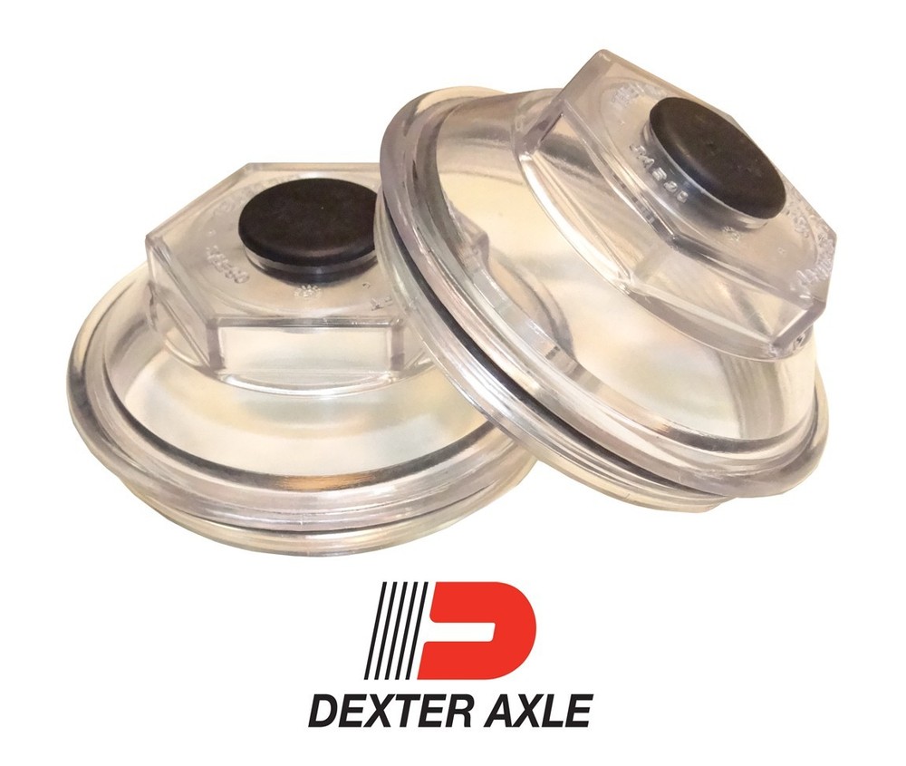 PAIR 2-7/8" Oil Bath Cap 21-35 Trailer Axle Dexter 6K 7K 8000# 8-286 8-285 8-219