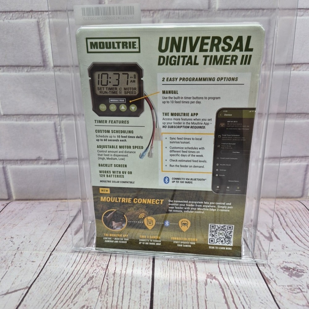 Moultrie Universal Digital Timer III - Deer Feeder Timer - Digital Timer System