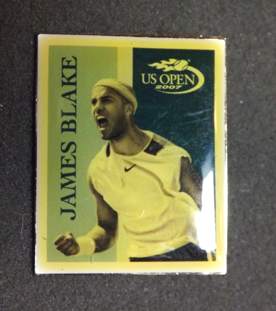 James Blake 2007 US Open Tennis Lapel Pin