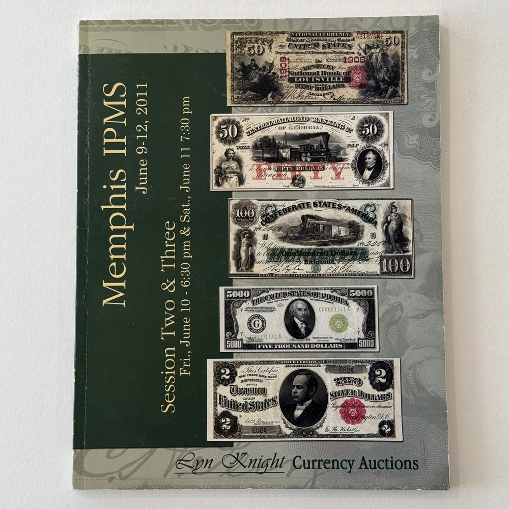 2011 Lyn Knight Catalog National Bank Notes Lg & Sm Size Type Notes Errors +more